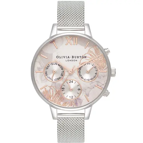 Olivia Burton Abstract Florals OB16CGS06 - Dame - 34 mm - Analog - Kvarts - Mineralglas