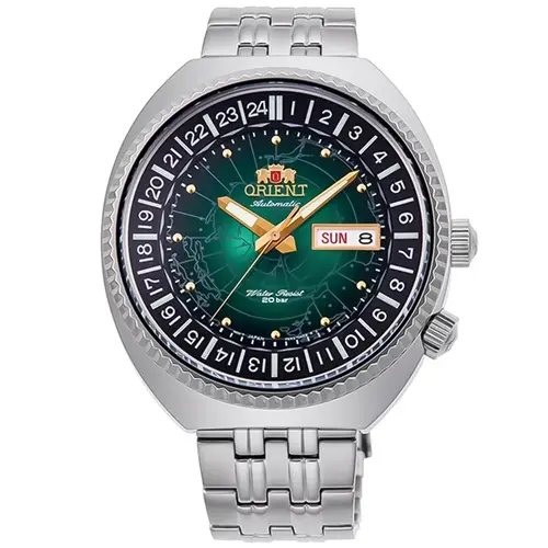 Orient Revival World Map RA-AA0E02E - Herre - 44 mm - Analog - Automatisk - Safirglas