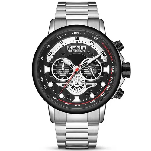 Megir Chronograph M2223G.01 - Dame - 48 mm - Analog - Kvarts - Mineralglas