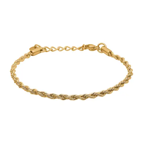 Tom Morris Rope Armbånd 18 kt. Forgyldt Rustfrit Stål TM00031 - Herre - Gold