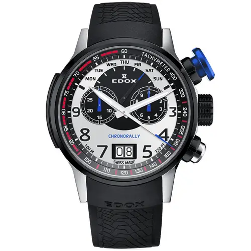 Edox Chronorally Limited Edition 38001-TINNBU-BN - Herre - 48 mm - Kvarts - Safirglas