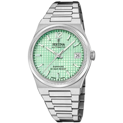 Festina Swiss Made Automatic Sapphire Lady F20029/3 - Dame - 35 mm - Analog - Automatisk - Safirglas