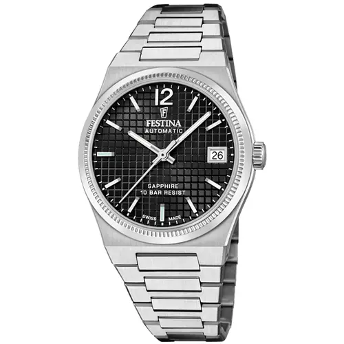 Festina Swiss Made Automatic Sapphire Lady F20029/6 - Dame - 35 mm - Analog - Automatisk - Safirglas