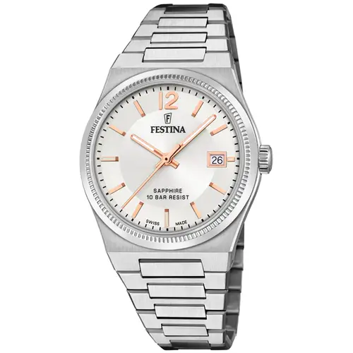 Festina Swiss Made Sapphire Lady F20035/2 - Dame - 35 mm - Analog - Kvarts - Safirglas