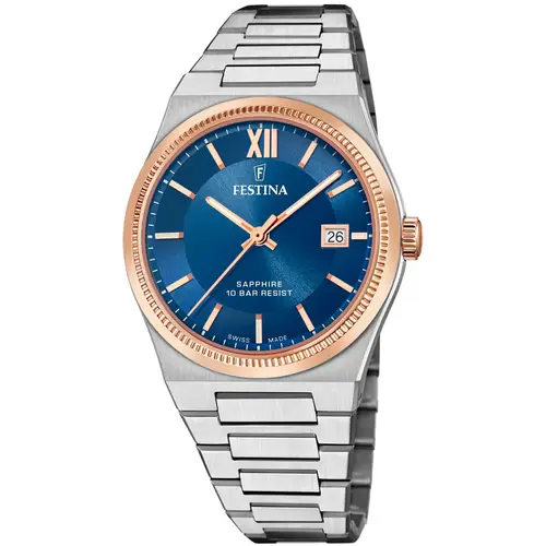 Festina Swiss Made Sapphire F20036/2 - Herre - 40 mm - Analog - Kvarts - Safirglas