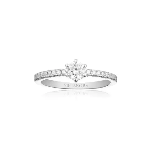 Sif Jakobs ELLERA UNO GRANDE Ring Sølv SJ-R42282-CZ-52 - Dame - 925 sterling silver