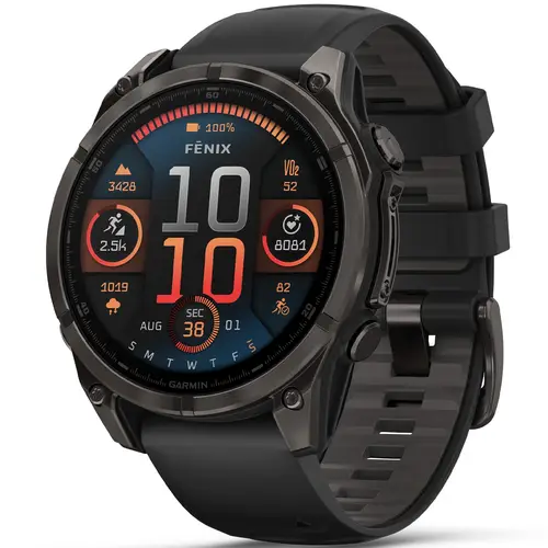 Garmin Fenix 8 47MM AMOLED Sapphire 010-02904-21 - Herre - 47 mm - Smartwatch - Digitalt/Smartwatch - Safirglas