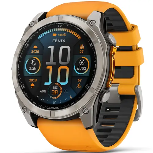 Garmin Fenix 8 51MM AMOLED Sapphire 010-02905-11 - Herre - 51 mm - Smartwatch - Digitalt/Smartwatch - Safirglas