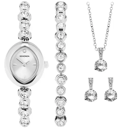 Sekonda Gift Set 49034 - Dame - 19 mm - Analog - Kvarts - Mineralglas