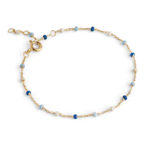 Enamel Lola Marine Armbånd 18 kt. Forgyldt Sølv B66G_2_Marine - Dame - 925 sterling silver