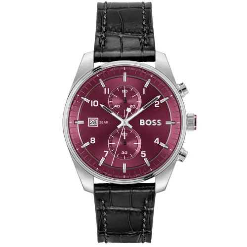 BOSS Skytraveller 1514193 - Herre - 44 mm - Analog - Kvarts - Mineralglas