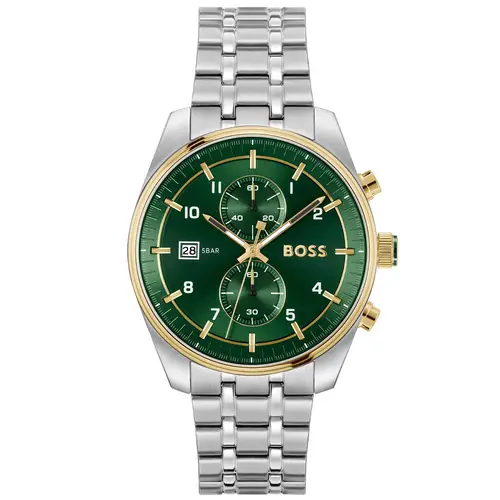 BOSS Skytraveller 1514195 - Herre - 44 mm - Analog - Kvarts - Mineralglas