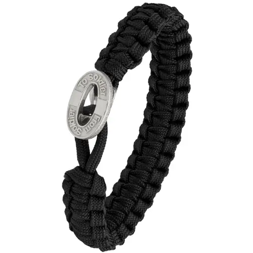 From Soldier To Soldier Oxidized Black Armbånd Oxideret Sølv 1604-FSTS-BLA-S10-20 cm - Herre - 925 sterling silver