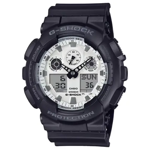 Casio G-Shock GA-100WD-1AER - Herre - 51 mm - Digitalt - Kvarts - Mineralglas