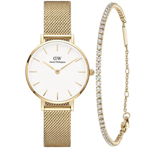 Daniel Wellington Petite 28 Tennis Giftset DW00388350 - Dame - 28 mm - Analog - Kvarts - Mineralglas