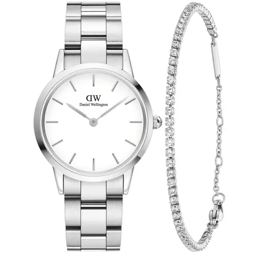 Daniel Wellington Iconic Link Tennis Giftset DW00386205 - Dame - 32 mm - Analog - Kvarts - Mineralglas