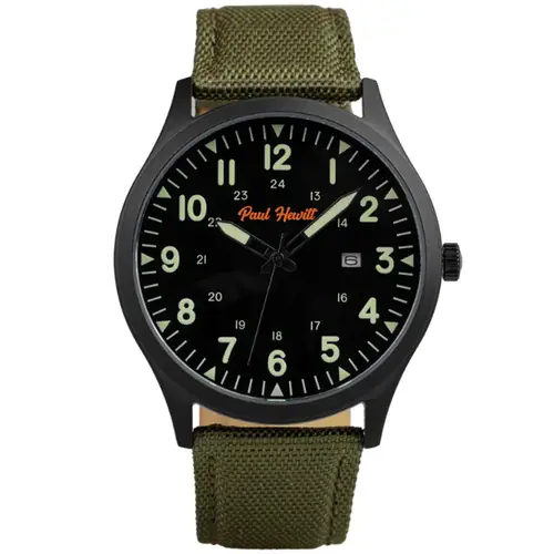 Paul Hewitt Captain's Field PH-W-2040 - Herre - 42 mm - Analog - Kvarts - Safirglas