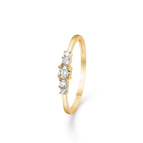 Mads Z Orbit CZ Ring 8 kt. Guld 3347104-52 - Dame - Gold