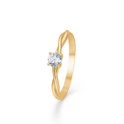 Mads Z Willow Ring 8 kt. Guld 3347141-56 - Dame - Gold