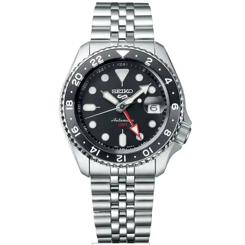 Seiko 5 Sports Automatic GMT SSK001K1 - Herre - 43 mm - Analog - Automatisk - Hardlex Crystal Mineralglas