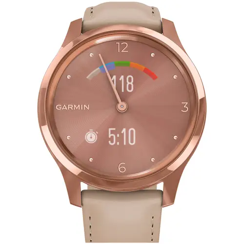 Garmin Vivomove Luxe 010-02241-01 - Dame - 42 mm - Smartwatch - Digitalt/Smartwatch - Mineralglas