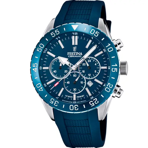 Festina Chronograph F20515/1 - Herre - 44 mm - Analog - Kvarts - Safirglas