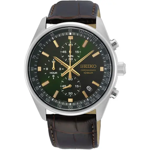 Seiko Chronograph SSB385P1 - Herre - 42 mm - Analog - Kvarts - Hardlex Crystal Mineralglas