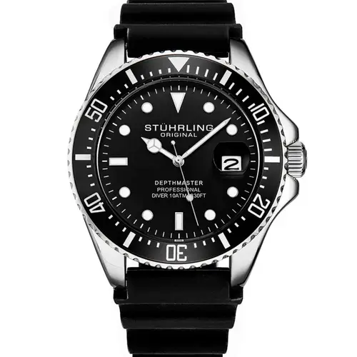 Stührling Depthmaster Diver 3950R.1 - Herre - 42 mm - Analog - Kvarts - Mineralglas