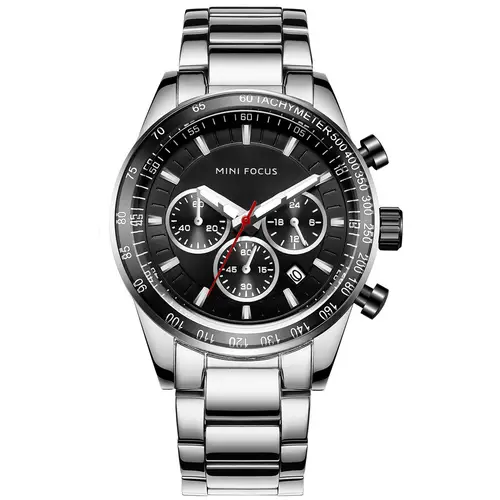 Megir Mini Focus Chrono MF0187G-1 - Herre - 44 mm - Analog - Kvarts - Mineralglas