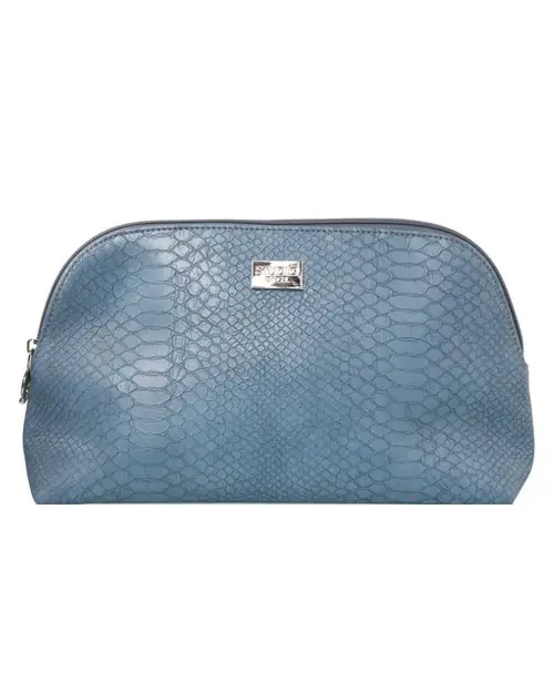 Gillian Jones Cosmetic Bag Blue Snake Art: 10742-13