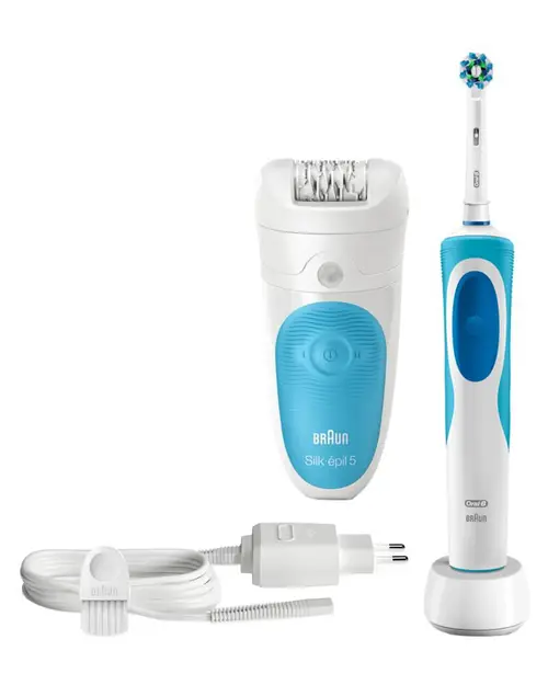 Braun Silk Epil 5 + Oral B Elektrisk Tandbørste