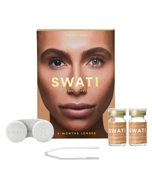 SWATI Cosmetics 6 måneders Kontaktlinser Sandstone