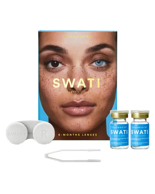 SWATI Cosmetics 6 måneders Kontaktlinser Aquamarine