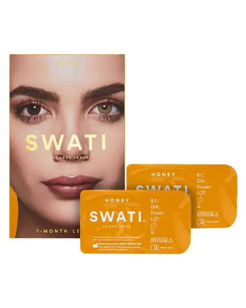 SWATI Cosmetics 1 måneds Kontaktlinser Honey