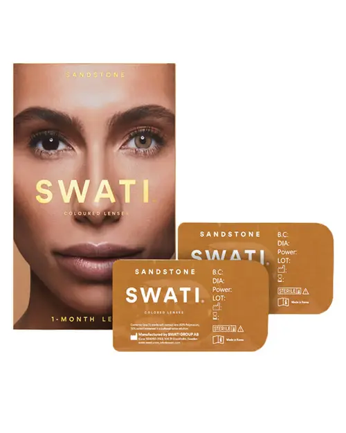 SWATI Cosmetics 1 måneds Kontaktlinser Sandstone