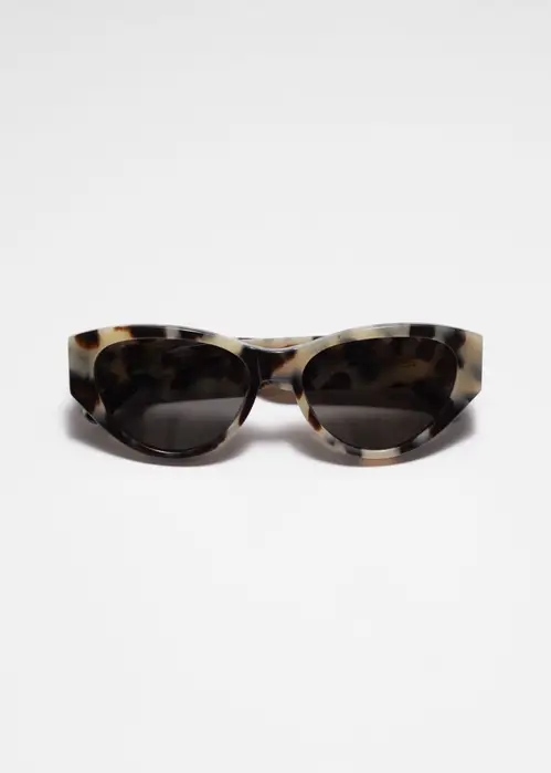 Polarized Cat-Eye Sunglasses - Beige