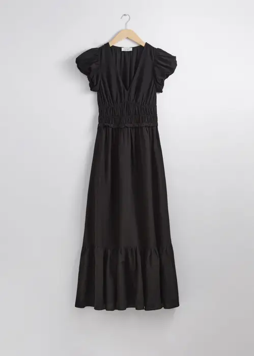 Tiered Maxi Dress - Black