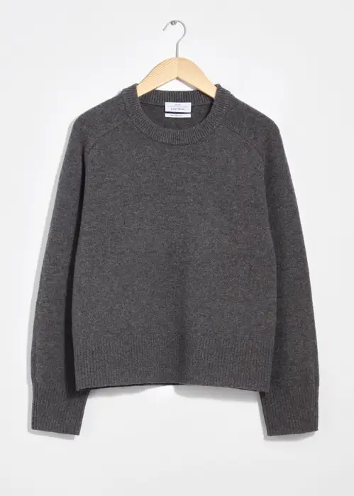 Merino Knit Jumper - Grey