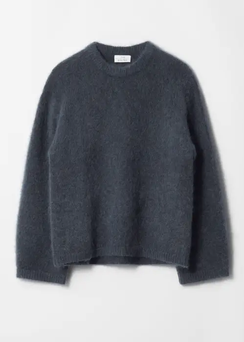 Mohair-Blend Jumper - Blue