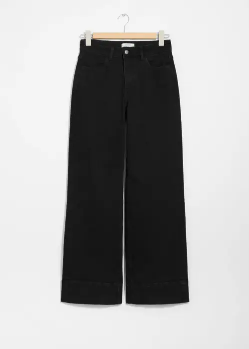 High-Waist Jeans - Black