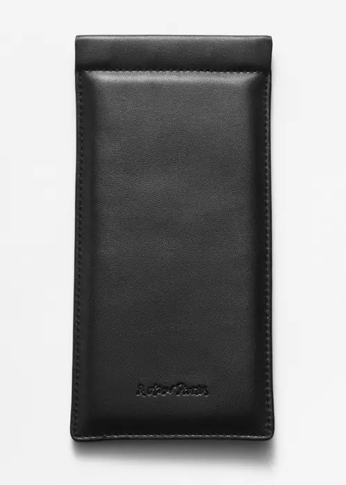 Leather Sunglasses Case - Black