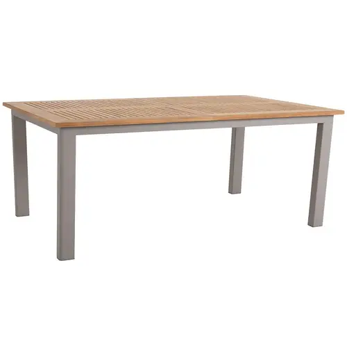 Brafab, Lyon Spisebord 224-304X100 Cm Khaki/Teak