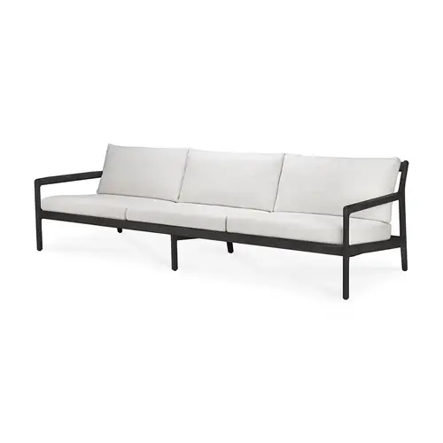 Ethnicraft, Jack 3-seater sofa Black/Off White