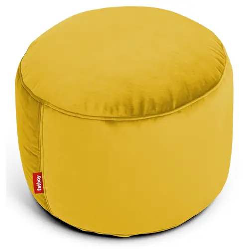 Fatboy, Point velvet recycled pouf gold honey