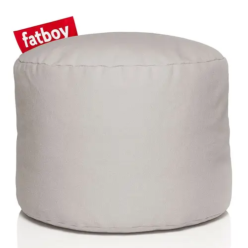 Fatboy, Point stonewashed pouf silver