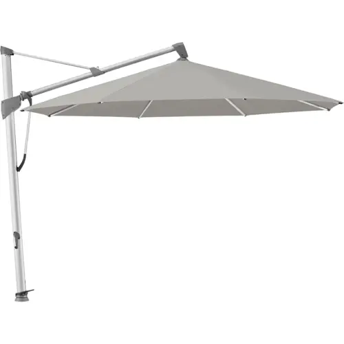 Glatz, Sombrano S+ frithængende parasol 350 cm anodiseret aluminium Kat.5 558 Steel