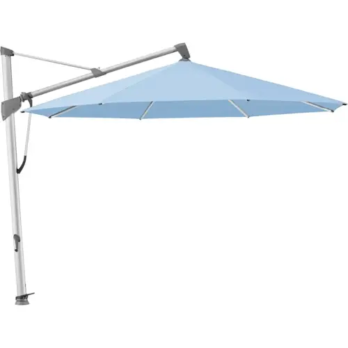 Glatz, Sombrano S+ frithængende parasol 400 cm anodiseret aluminium Kat.5 515 Cloud