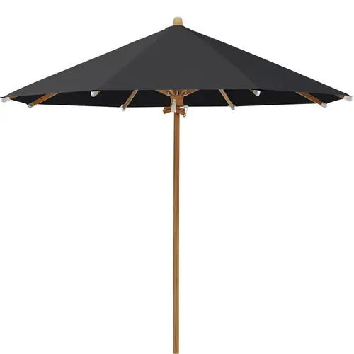 Glatz, Teakwood parasol 300 cm Kat.5 615 Black