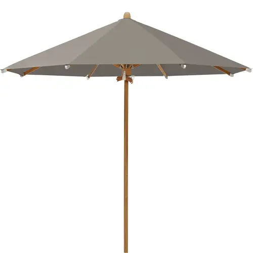 Glatz, Teakwood parasol 350 cm Kat.4 461 Taupe