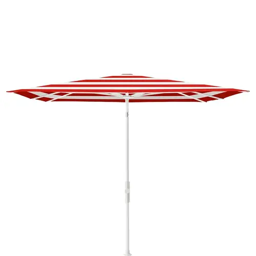 Glatz, Twist parasol 240x240 cm matt white Kat.5 800 Red Stripe